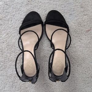 Vince Camuto Black Strappy Heels